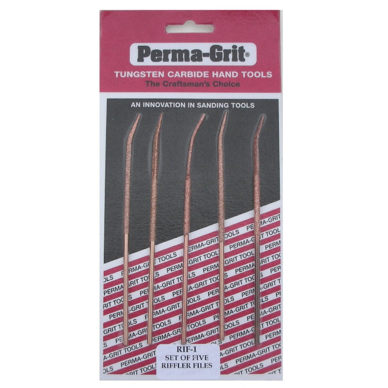 616 Riffler Set of 5 RIFFLER Files 14cm RIF-1 - Perma-Grit Tools Ltd
