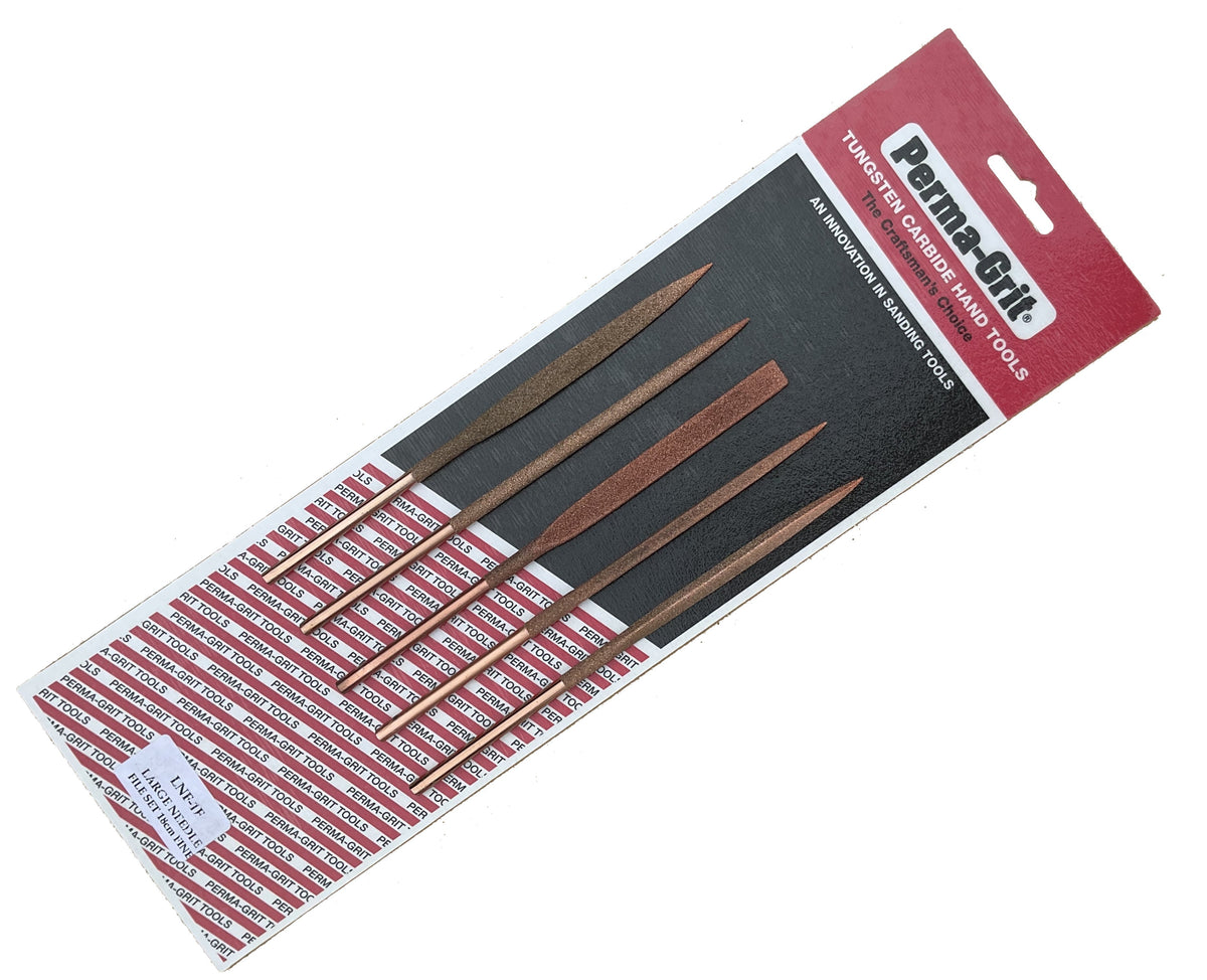 SET OF 5 Large Needle Files 18cm LNF-1F