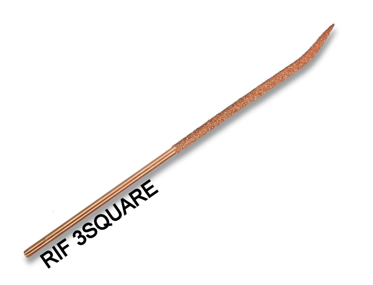616 Riffler Riffler File TRIANGLE 14cm RIF3SQUARE - Perma-Grit Tools Ltd